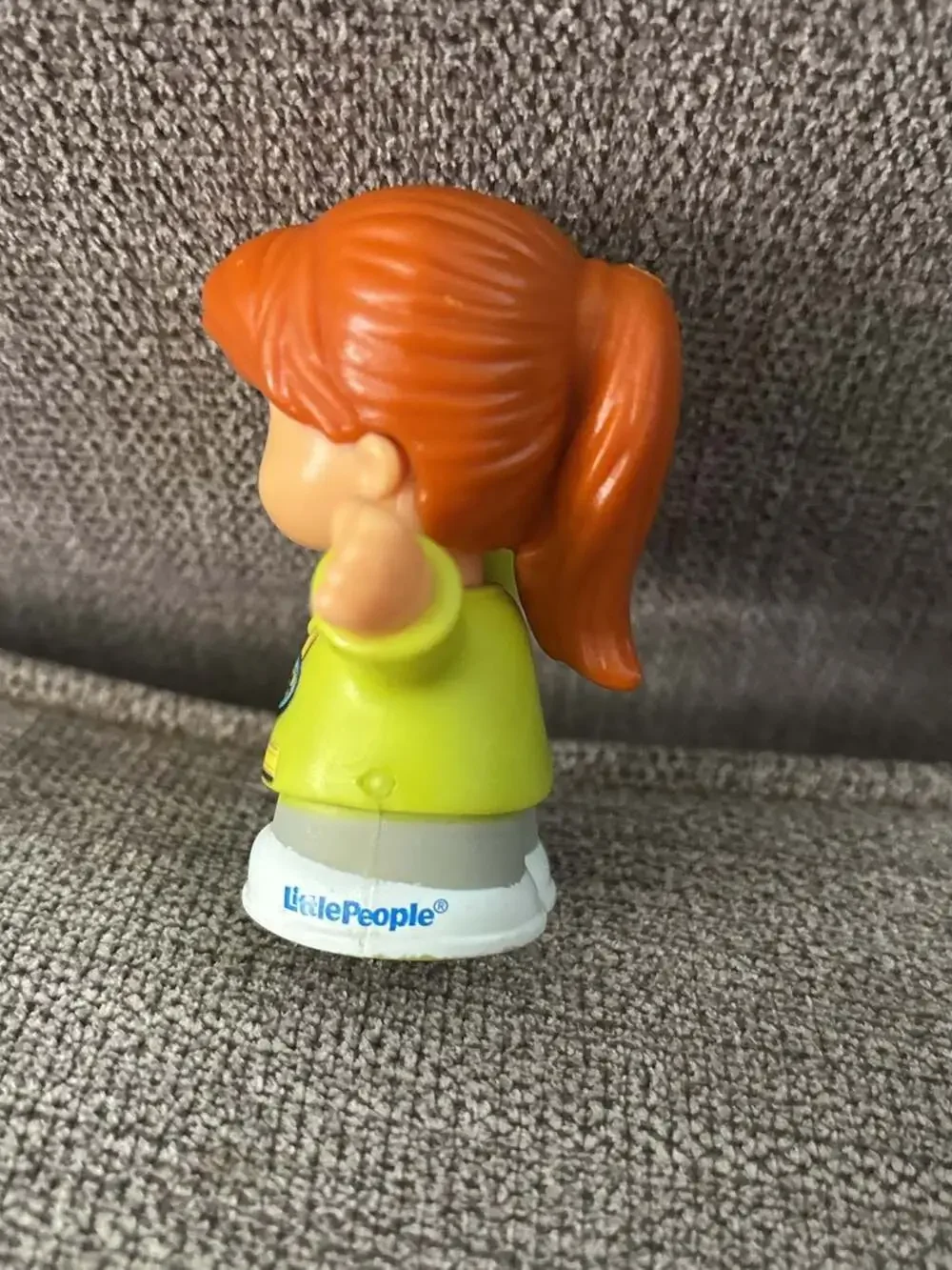 Fisher-Price Little People Emily Bus Driver Figure with Red Ponytail